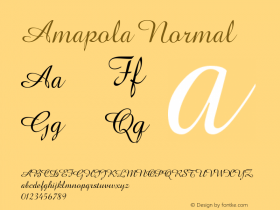 Amapola Normal Version 001.000图片样张