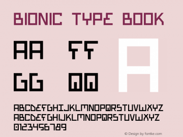 Bionic Type Book Version 1图片样张