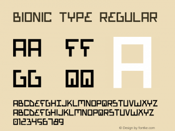 Bionic Type Regular 1图片样张