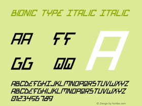 Bionic Type Italic Italic 1图片样张