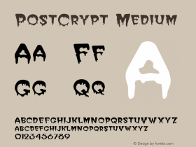 PostCrypt Medium 001.001 Font Sample