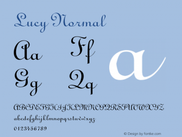 Lucy Normal 1.0 Tue Jul 27 11:04:16 1993图片样张