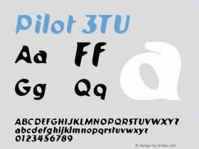 Pilot 3TU Version 001.000 Font Sample