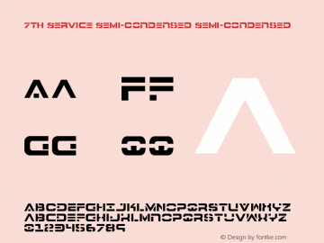 7th Service Semi-Condensed Semi-Condensed 1图片样张