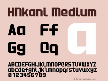 HNkani Medium 1.0图片样张