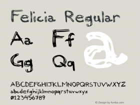 Felicia Regular 2002; 1.0, initial release图片样张