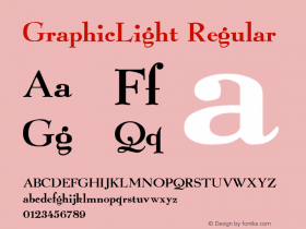 GraphicLight Regular Converted from C:\TRUE\GRAPHLIG.TF1 by ALLTYPE图片样张