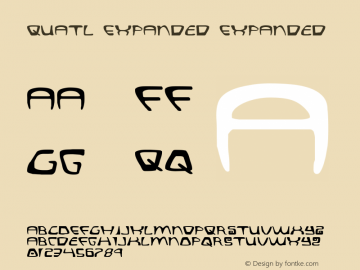 Quatl Expanded Expanded 1 Font Sample