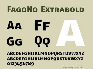 FagoNo Extrabold Version 1.00图片样张