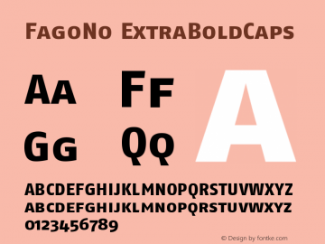 FagoNo ExtraBoldCaps Version 001.000图片样张