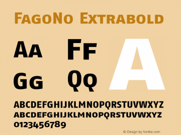 FagoNo Extrabold Version 001.000图片样张