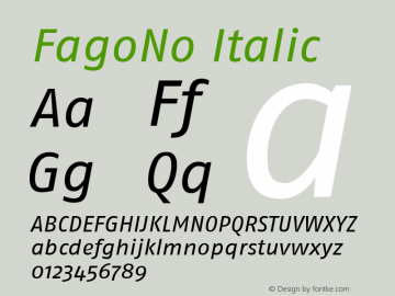 FagoNo Italic 001.000图片样张