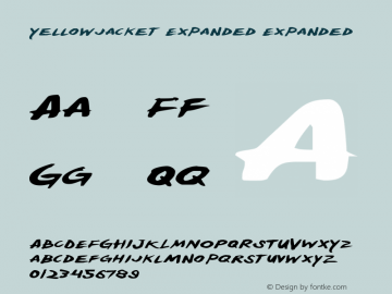 Yellowjacket Expanded Expanded 1 Font Sample