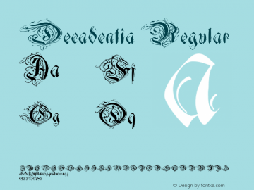 Decadentia Regular 1.0 07-05-2002图片样张