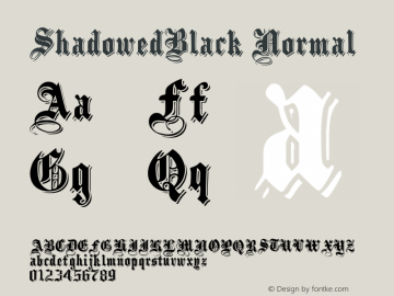 ShadowedBlack Normal 1.000图片样张