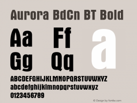 Aurora BdCn BT Bold mfgpctt-v1.52 Thursday, January 28, 1993 1:39:44 pm (EST)图片样张