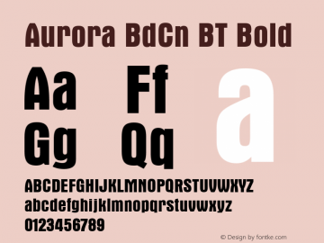 Aurora BdCn BT Bold mfgpctt-v1.52 Thursday, January 28, 1993 1:39:44 pm (EST)图片样张