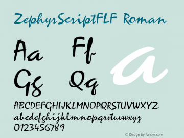 ZephyrScriptFLF Roman Version 1.00图片样张
