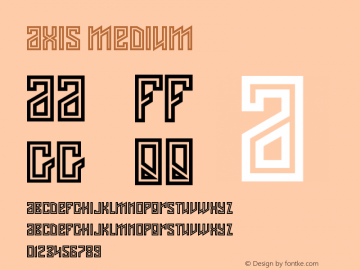 Axis Medium Version 001.000 Font Sample