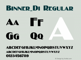 Binner_Di Regular v05.02.97 Font Sample