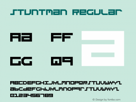 Stuntman Regular 1 Font Sample