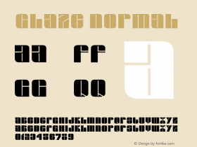 Glaze Normal Altsys Fontographer 4.1 12/22/94 Font Sample