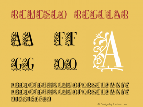 Remeslo Regular Version 1.2; 2002 Font Sample