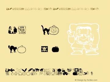 AEZ halloween dingbats AEZ halloween dingbats 1; September 2002. Font Sample