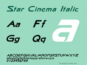 Star Cinema Italic V 1.0图片样张