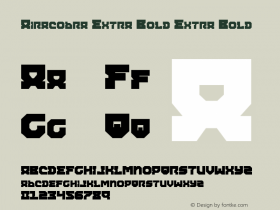 Airacobra Extra Bold Extra Bold 001.000 Font Sample