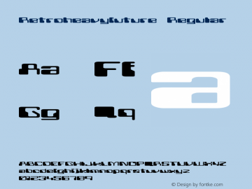 Retroheavyfuture Regular Version 001.000 Font Sample