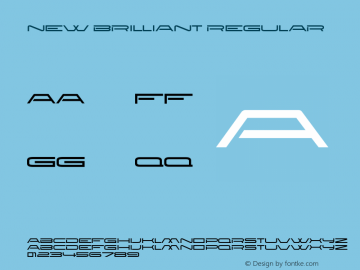 New Brilliant Regular OTF 4.000;PS 001.001;Core 1.0.29 Font Sample