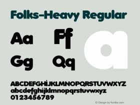 Folks-Heavy Regular 1.0 2002-12-31 Font Sample