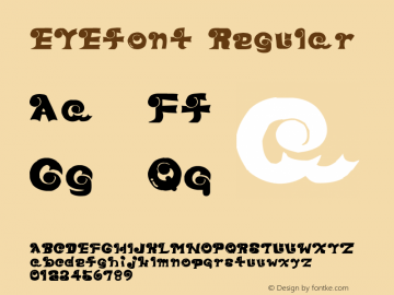 EYEfont Regular 001.001图片样张