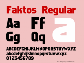 Faktos Regular 002.050 Font Sample