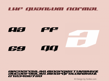 LHF Quantum Normal Version 001.001 Font Sample