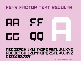 Fear Factor Text Regular 1.0; 02-15-2003图片样张