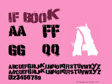 If Book Version 1.02; Januari 29, 20 Font Sample