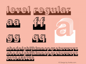 Level Regular Macromedia Fontographer 4.1.3 3/1/03 Font Sample