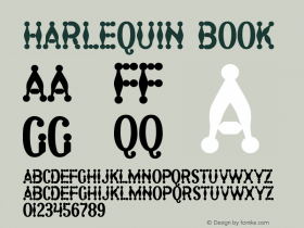 Harlequin Book Version Macromedia Fontograp图片样张