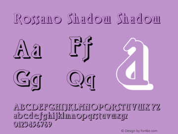 Rossano Shadow Shadow Version 001.024图片样张
