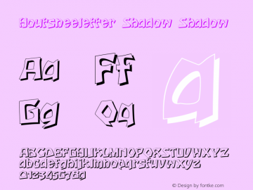 Houtsneeletter Shadow Shadow Version 002.001图片样张