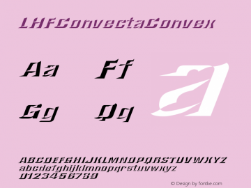 LHFConvectaConvex ☞ (2.0);com.myfonts.letterheadfonts.lhf-convecta.convex.wfkit2.3za8图片样张