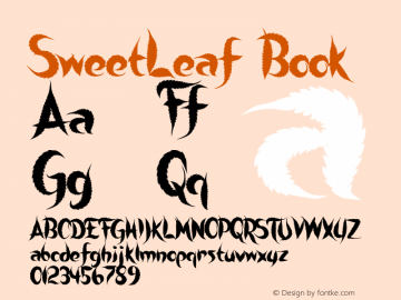 SweetLeaf Book Version Macromedia Fontograp图片样张