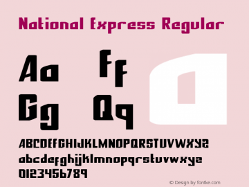 National Express Regular 1图片样张