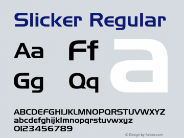 Slicker Regular More KeyFonts For Win31  2/2/93图片样张