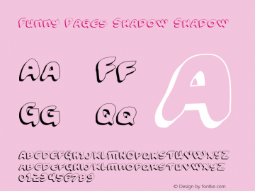 Funny Pages Shadow Shadow 2 Font Sample