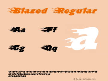 Blazed Regular 1.0图片样张