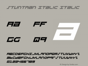 Stuntman Italic Italic 2图片样张