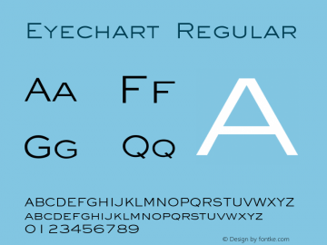 Eyechart Regular Print Artist: Sierra On-Line, Inc.图片样张